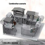 WW2 Army Military Base Model Building Kits Boys Toys Gifts Army Supplies Military Construction Building Blocks Sets