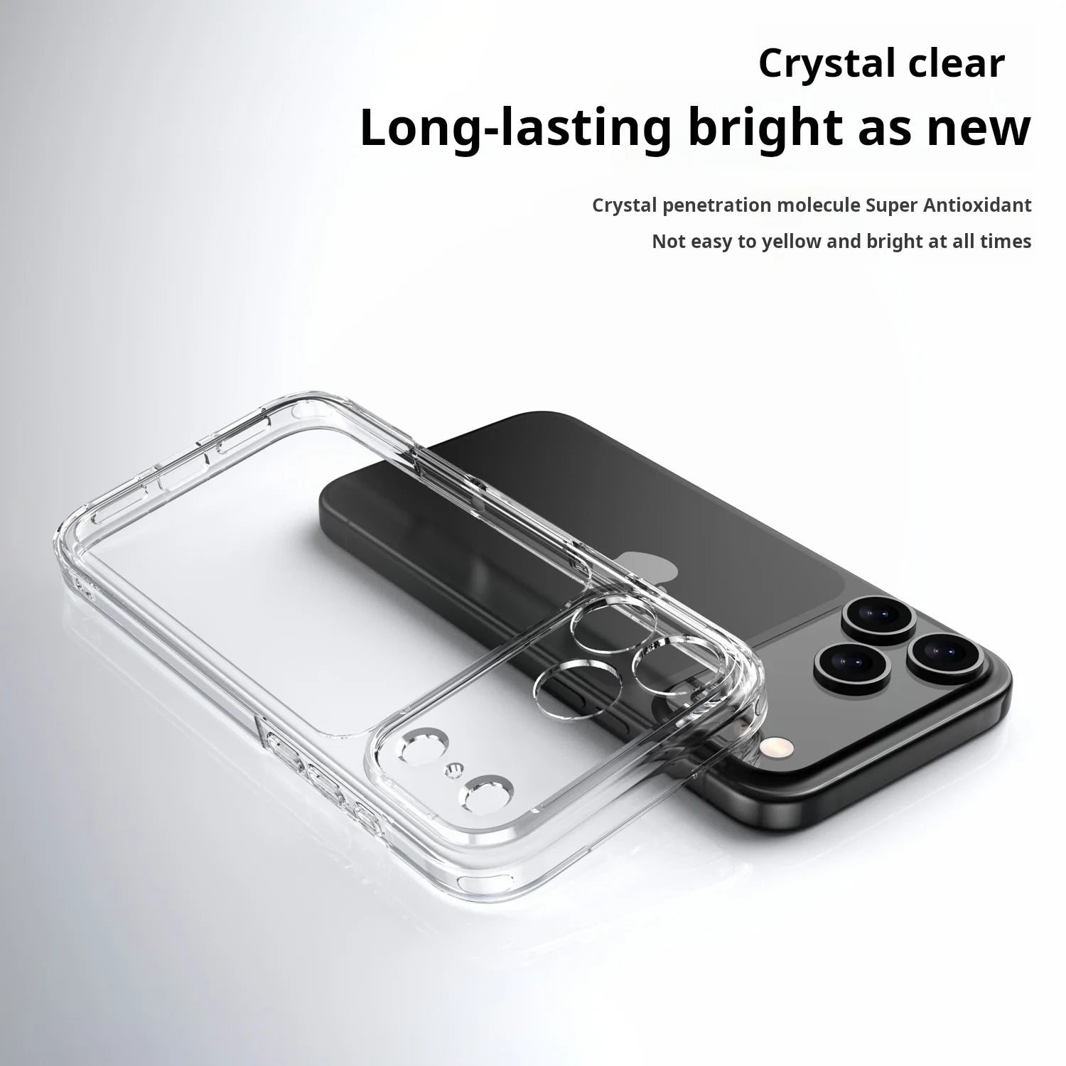 Luxury Hybrid Transparent Shockproof Phone Case For iPhone 17 Pro Max 17 Air 17Pro Max Clear Hard Acrylic Protective Back Cover