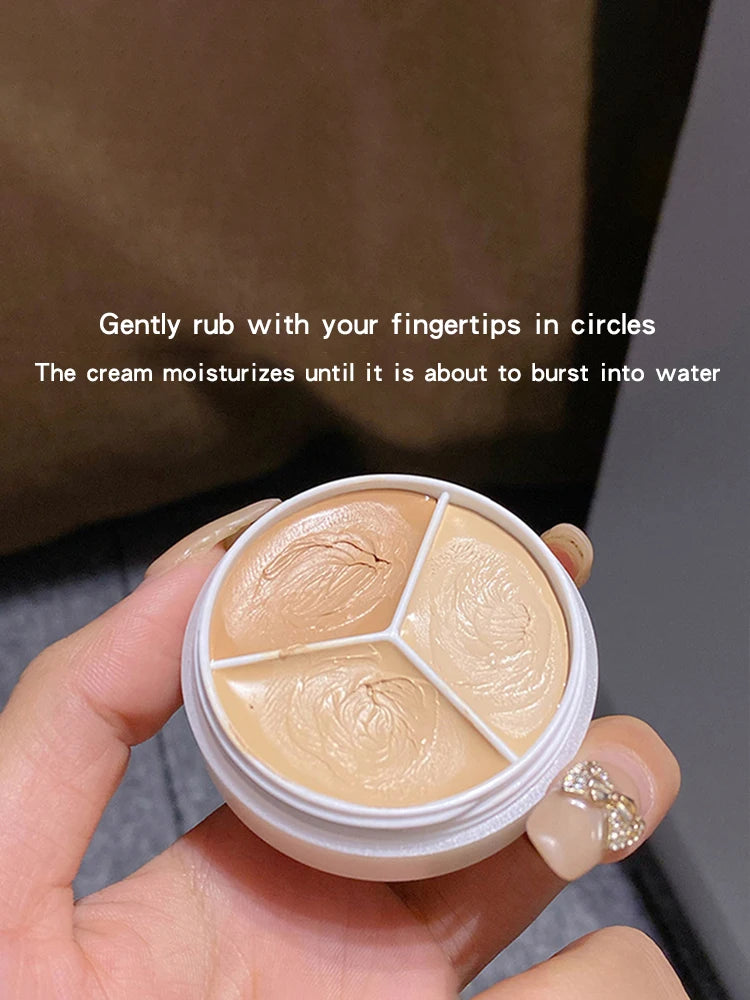 Three Color Concealer To Cover Spots Pimples Black Eye Circles Lacrimal Groove Repair Foundation Make Up And Makeup Makeup