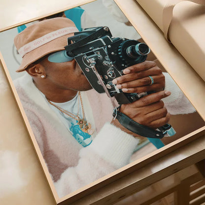Rapper Tyler The Creator Flower Boy Poster Canvas Painting Modern Home Living Room Bedroom Caf É Bar Room Decoration Wall Art