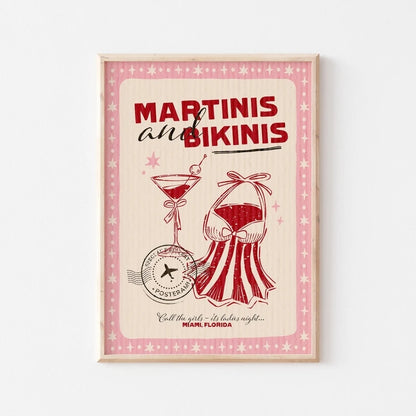 Vintage Cocktail Mojito Wine Club Bar Drinks Wall Art Canvas Painting Nordic Posters And Prints Wall Pictures For Living Room