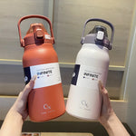 1.3L/1.7L Large Capacity Thermo Bottle Outdoor Mug Stainless Steel Thermos Water Bottle Portable Vaccum Flask Cold And Hot Tumbl