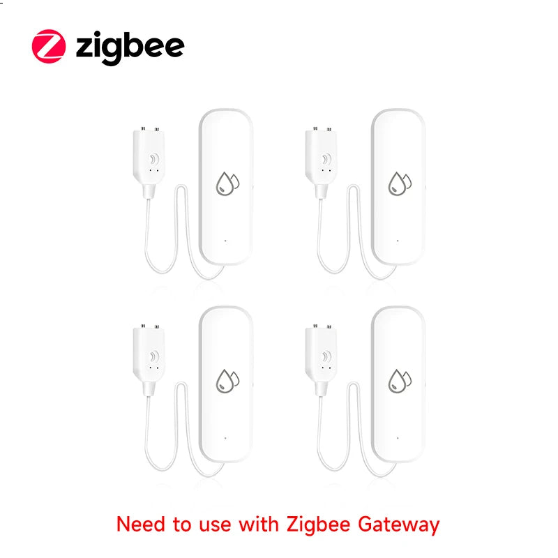 Tuya WiFi/ZigBee Water Sensor Leakage Alarm Flood Leak Detector Smart Home APP Remote Control Smart Home Security Protection