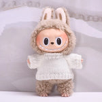 17cm Cute Mini Plush Doll'S Clothes Outfit Accessories For Korea Kpop Exo Labubu Idol Dolls Sweater Clothing DIY Kids Girl Gift
