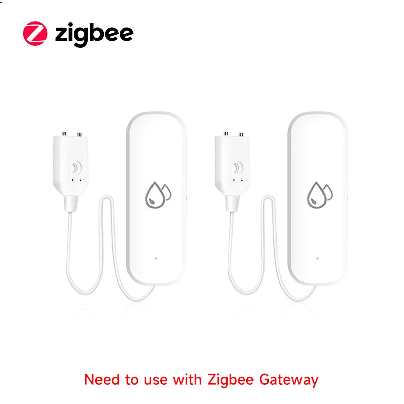 Tuya WiFi/ZigBee Water Sensor Leakage Alarm Flood Leak Detector Smart Home APP Remote Control Smart Home Security Protection