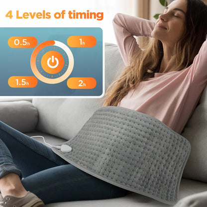 60x30CM Heating Pad 10 Levels Constant Temperature 4 Modes Timing Hot Blanket Keep Legs Abdomen Hands Body Warming Thermal Mat