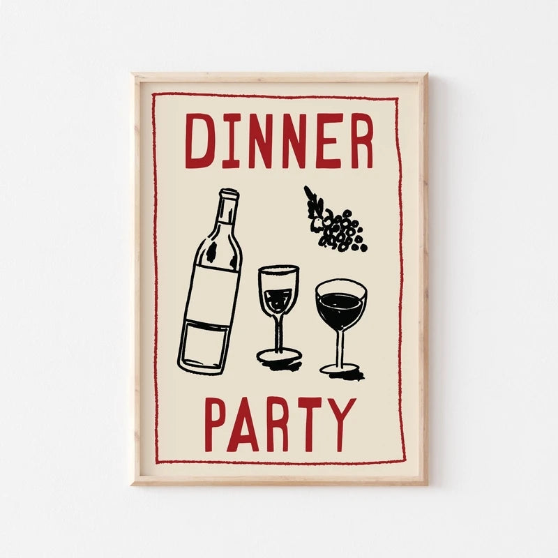 Vintage Cocktail Mojito Wine Club Bar Drinks Wall Art Canvas Painting Nordic Posters And Prints Wall Pictures For Living Room