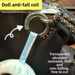 Labubu Anti Drop Buckle Silicone Rope Keychain Protection Ring Colorful Winding Fixed Anti Drop Labubu Accessories