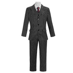 Wednesday The Addams Family Gomez Addams Cosplay Costume Black Striped Blazer Pants Vest Shirt Tie Set Halloween Carnival Outfit