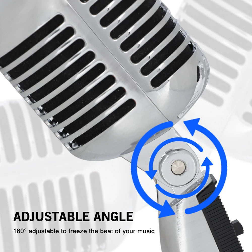 LEUS LAC50 - 55SH Professional Wired Vintage Classic Microphone Dynamic Vocal Mic Microphone For Live Performance Karaoke