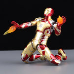 Marvel Avengers ZD Toys Iron Man MK3 MK1 MK6 MK7 MK5 Tony Stark Iron Patriot War Machine Action Figure Ironman Collect Toy Gift