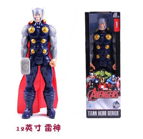 Hasbro 12 Inch Captain America Wolverine Iron Man Thor Spider Man Patriot Black Panther Figures Moving Doll Model Toy Gift