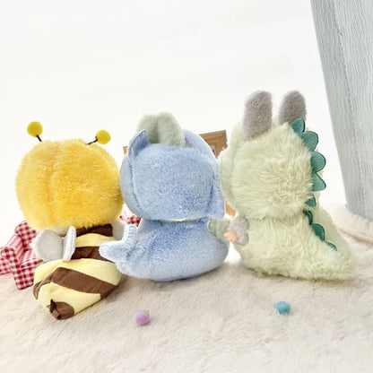 Labubu Doll Clothes Penguin Shark Bee Dinosaur Onesie - Cute Animal Jumpsuit for 17cm Pullip Blythe OB11 BJD