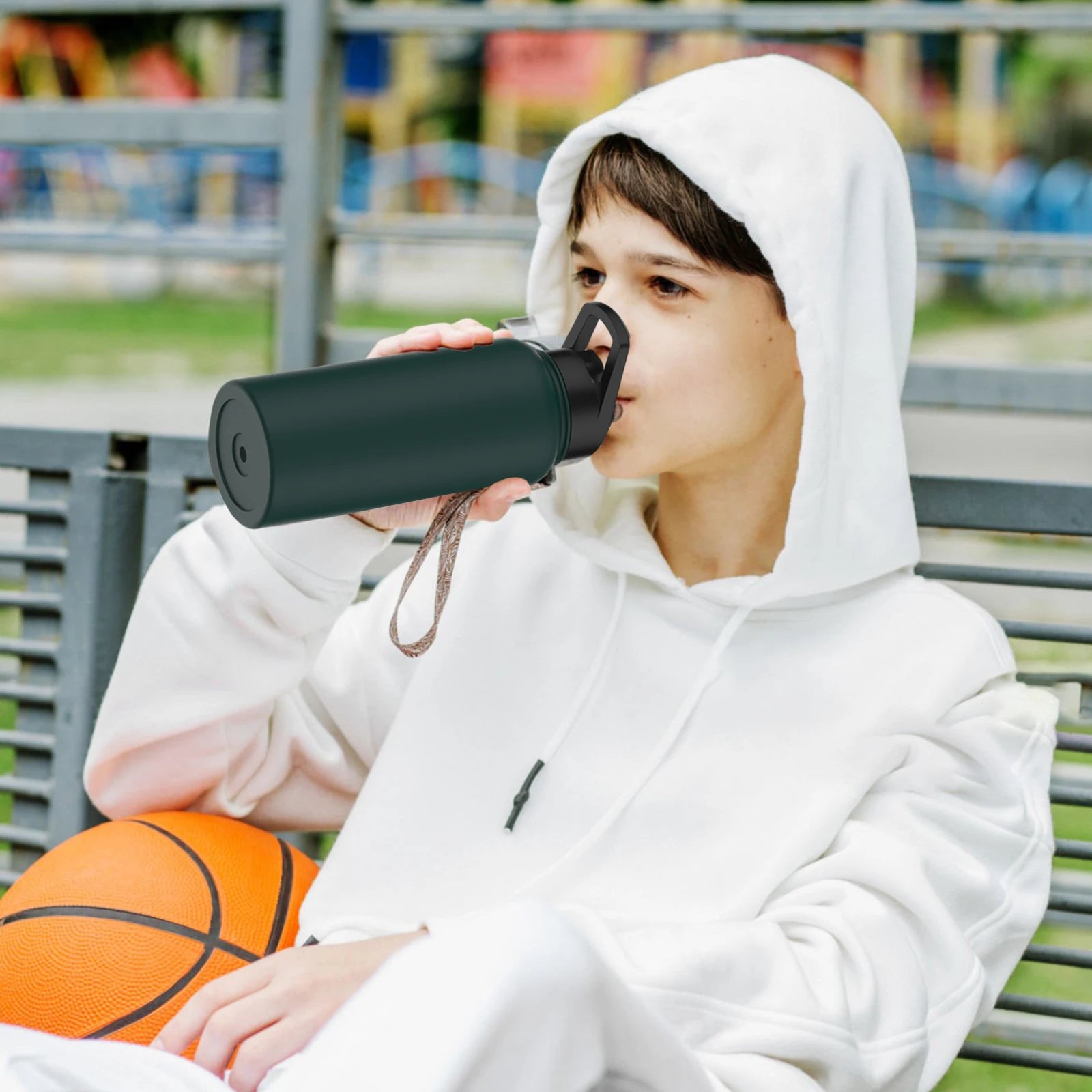 900ML Stainless Steel Thermal Mug with Handle Large Capacity Insulated Cup Office and Home Tumbler Outdoor Sports Water Bottle