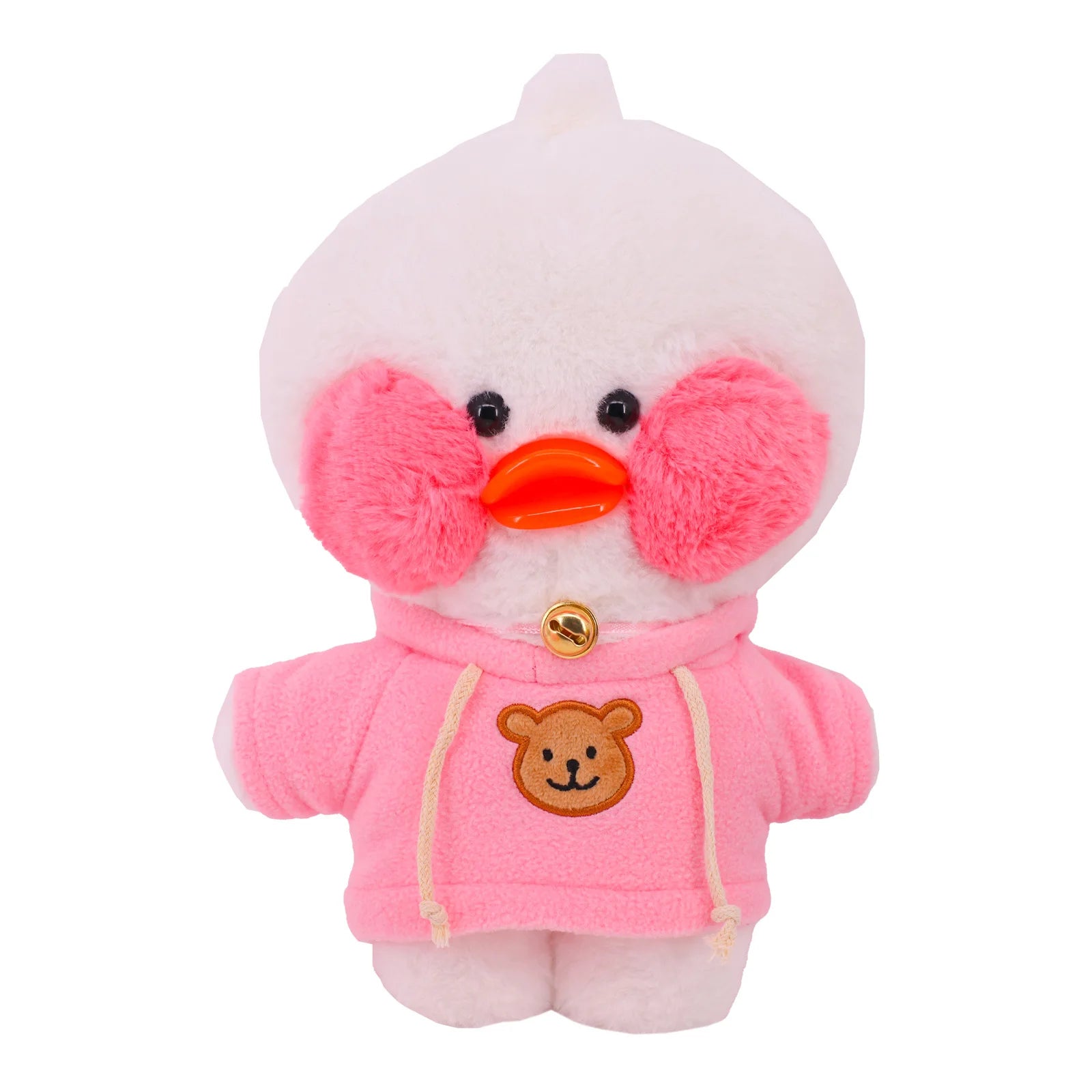 30cm Cafe LaLafanfan Duck Clothes Hoodie Cartoon Plush Toy Stuffed Soft Duck Doll Toys Animal Birthday Girl`s Gift for Kids DIY