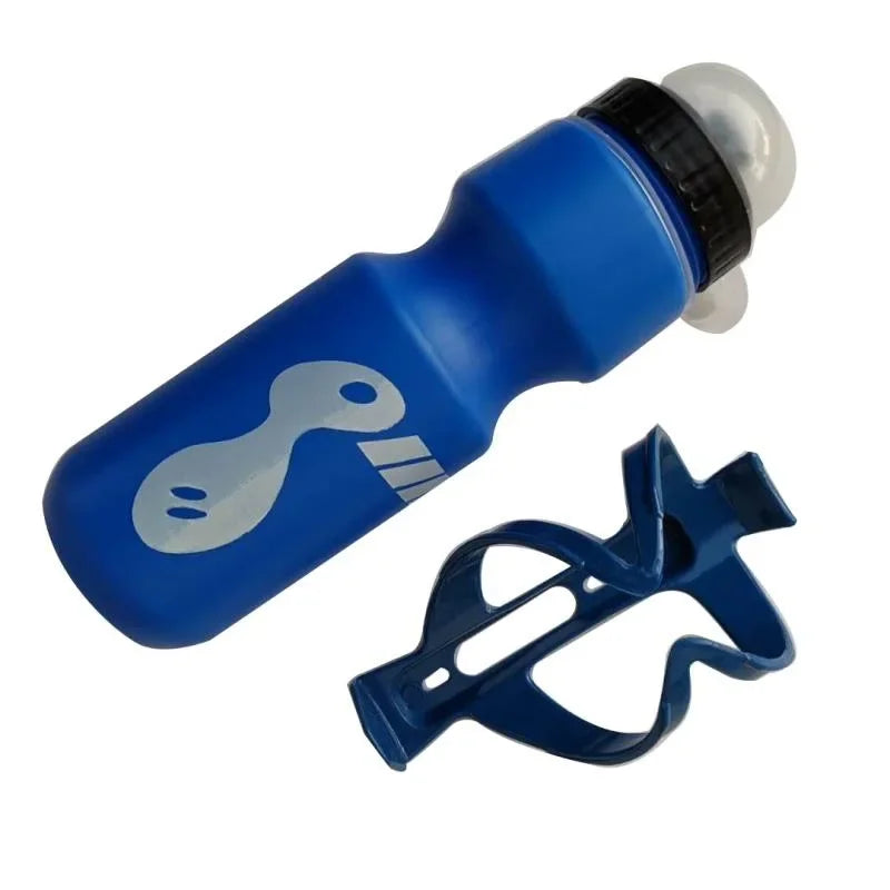 750ML Portable Cycling Equipment Cycling Bottles Mountain Bicycle Water Bottle Outdoor Sport Camping Drink Jug Free Cup Holder