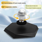 A Magnetic Suspension Display Stand with Rotating Function, Suitable for Collectibles, Jewelry, Hand-Made Doll Display with Adapter