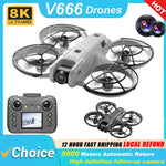 V666 Mini Rc Drone 8K HD 4ch 6-Axis Headless Mode Helicopter 360° Flip Remote Control Quadcopter Toys Mini Drone Fors Kid Gifts