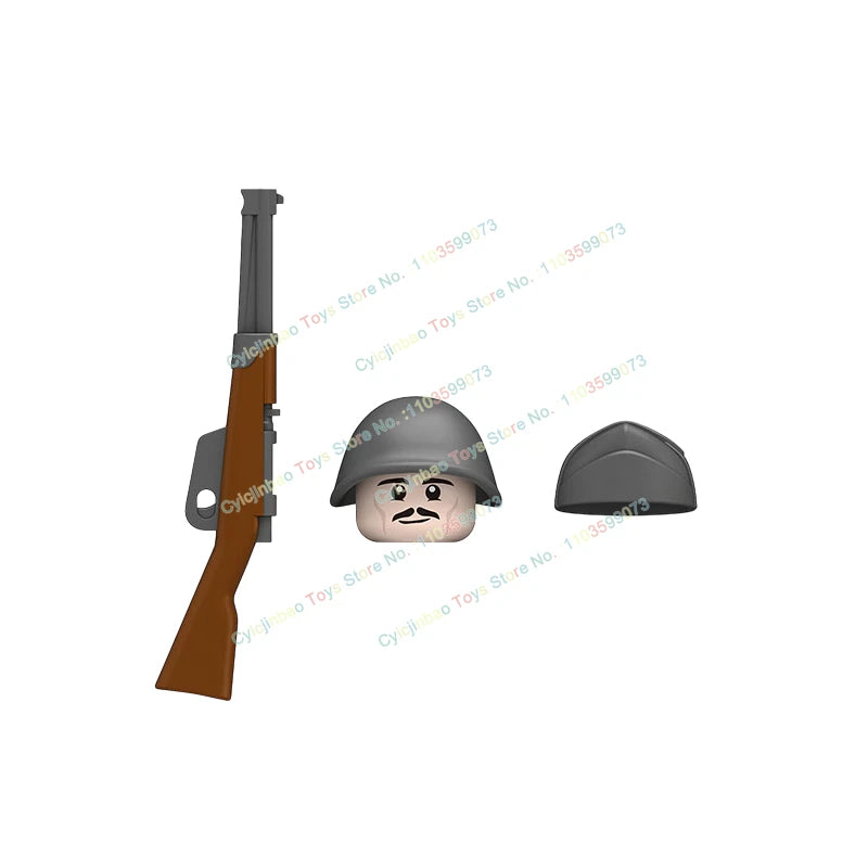 N601-650 MOC Military War Infantry Soldiers Action Figures Creative Bricks Accessories Building Blocks Children's Toys Gifts