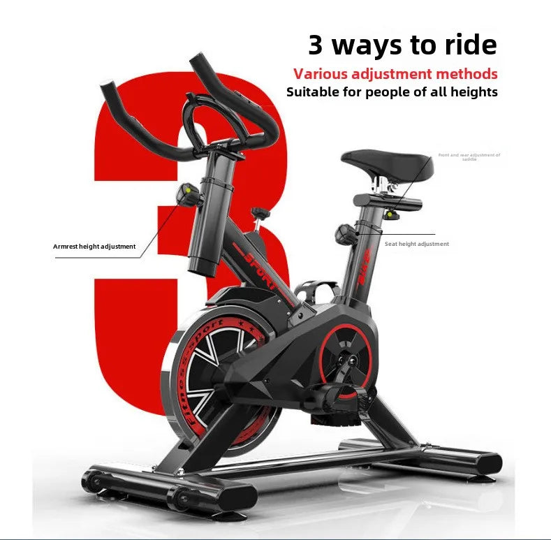 Ultra-Silent Indoor Fitness Bike For Weight Loss Home Use Steel Metal Gym Magnetic Brake System Spinning Bike