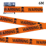 Halloween Warning Tape Signs Banner Halloween Props Window Prop Party Danger Warning Line Halloween Party Decoration Supplies