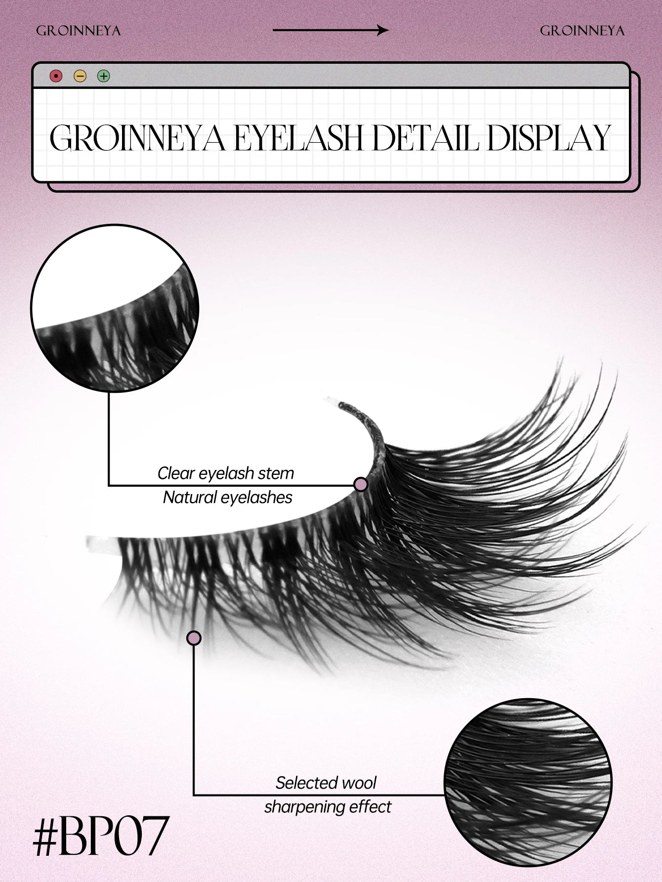 GROINNEYA Cat Eye Lashes Create Natural Look Half Eye Lashes With Winged Ends For Extended Eyelash For Daily Use