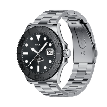 Aiweile AW46 Smartwatch Smart Watch Man 1.32 Inch HD AMOLED Screen Sports Modes Bluetooth Call for Android Yacht Range Master