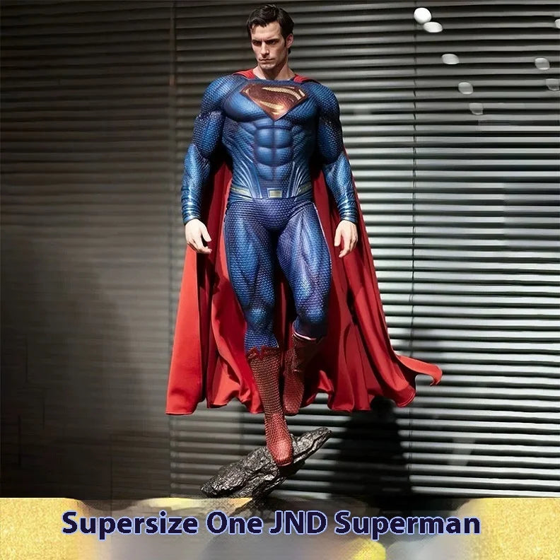 DC Justice League Superman Cold Cast Resin Statue - Museum Grade GK Figure, Hand Painted Collectible Model Gift
