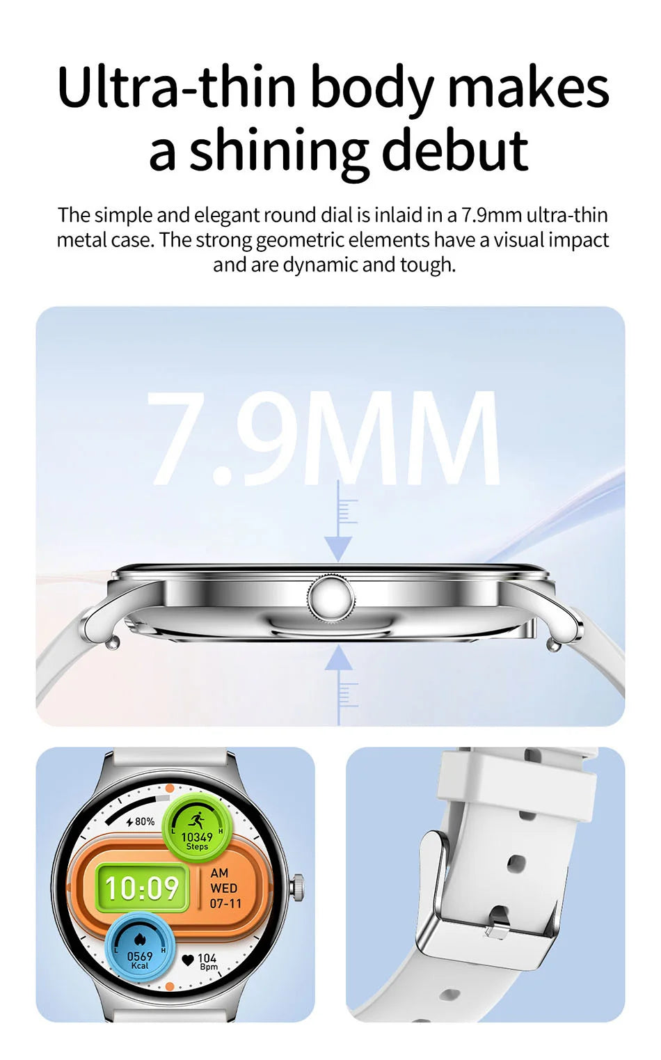 2025 Ultra-thin Durable Women Smart Watch 1.43" Amoled Screen Wireless Call Sports Health Fitness Women Watches For Android iOS