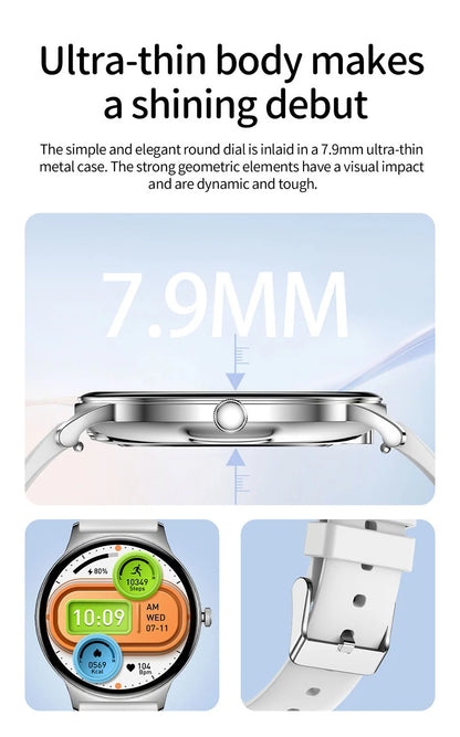2025 Ultra-thin Durable Women Smart Watch 1.43" Amoled Screen Wireless Call Sports Health Fitness Women Watches For Android iOS