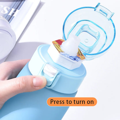 650ML Scent Flavored Water Bottle Scent Water Cup Sports Bottle with 7 Flavor Pods Air Water Up Bottle for Travel Hiking