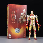 Marvel Avengers ZD Toys Iron Man MK3 MK1 MK6 MK7 MK5 Tony Stark Iron Patriot War Machine Action Figure Ironman Collect Toy Gift