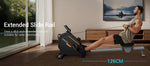 ROBORE UR20 Rower Machine with 126cm Extended Track, 16-Level Magnetic Resistance,160kg Weight Capacity,＜25 dB (Quiet Operation