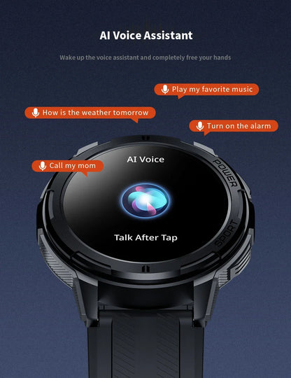 OUKITEL Smart Watch BT10 Sport SmartWatch BT5.2 410mAh 1.43" AMOLED Display