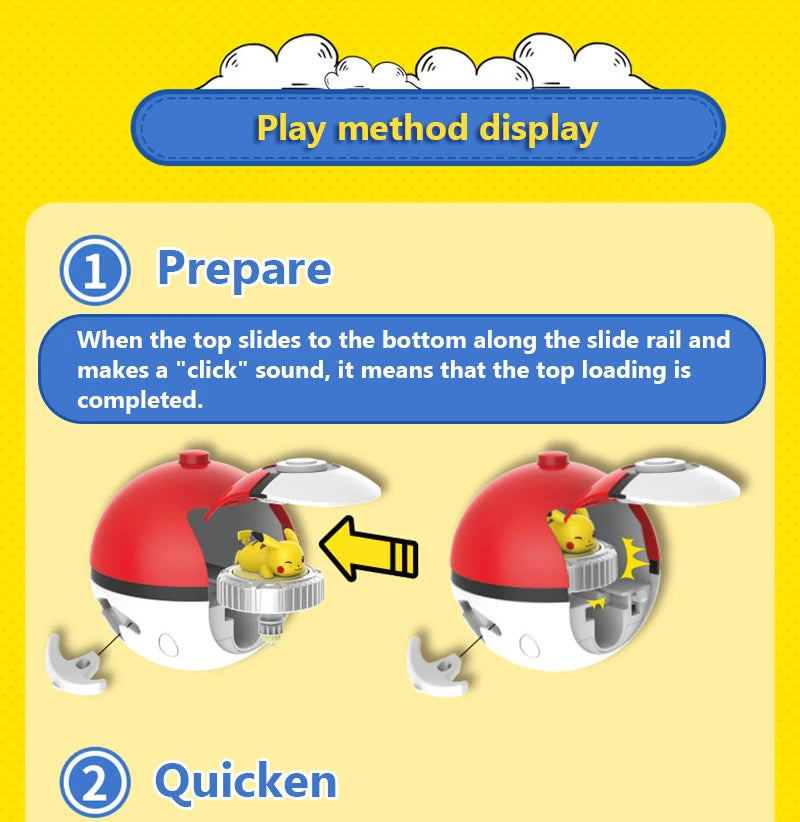 Pokemon Figures Beyblade Top Gyroscope Toys Pikachu Charmander Squirtle Mewtwo Eevee PVC Models Pokeball Gift For Kids