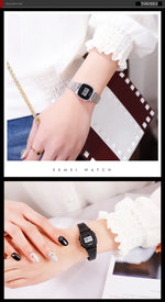 SKMEI 1901 Luxury Small Dial Digital Women Watch Ladies Calendar Waterproof Lady Sports Wristwatches Girl Clock 1252 Reloj Mujer