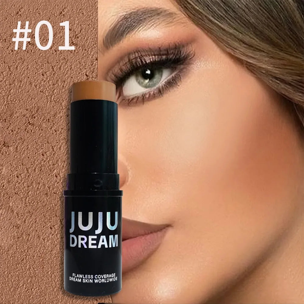 Dual-Tone Highlighter Contour Stick, Brightening & Shading, Waterproof, Long-Lasting,Unisex, Skin-Safe,for All Face Makeup Looks