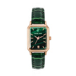 LUCKY FOX Women Watches Fashion Green Square Leather Quartz Watch Luxury Ladies Wristwatch Girlfriend Gift