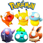 NEW Pokemon Figures Cutes Yusan Silly toys Pikachu Bulbasaur Squirtle Charmander Funny Action Figure Cartoon Doll Model Toys