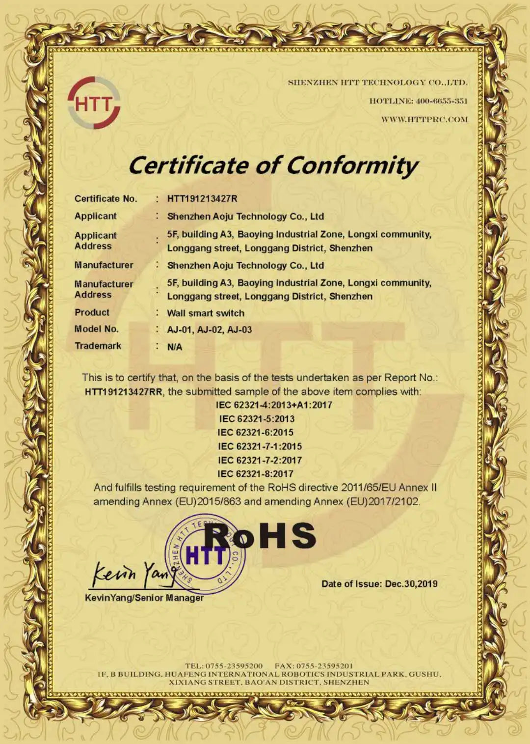 AXUS EU WiFi Smart Light Switches Touch Switch RF433 No Neutral Wire Smart Home Life Tuya App Control Support Alexa Google Home