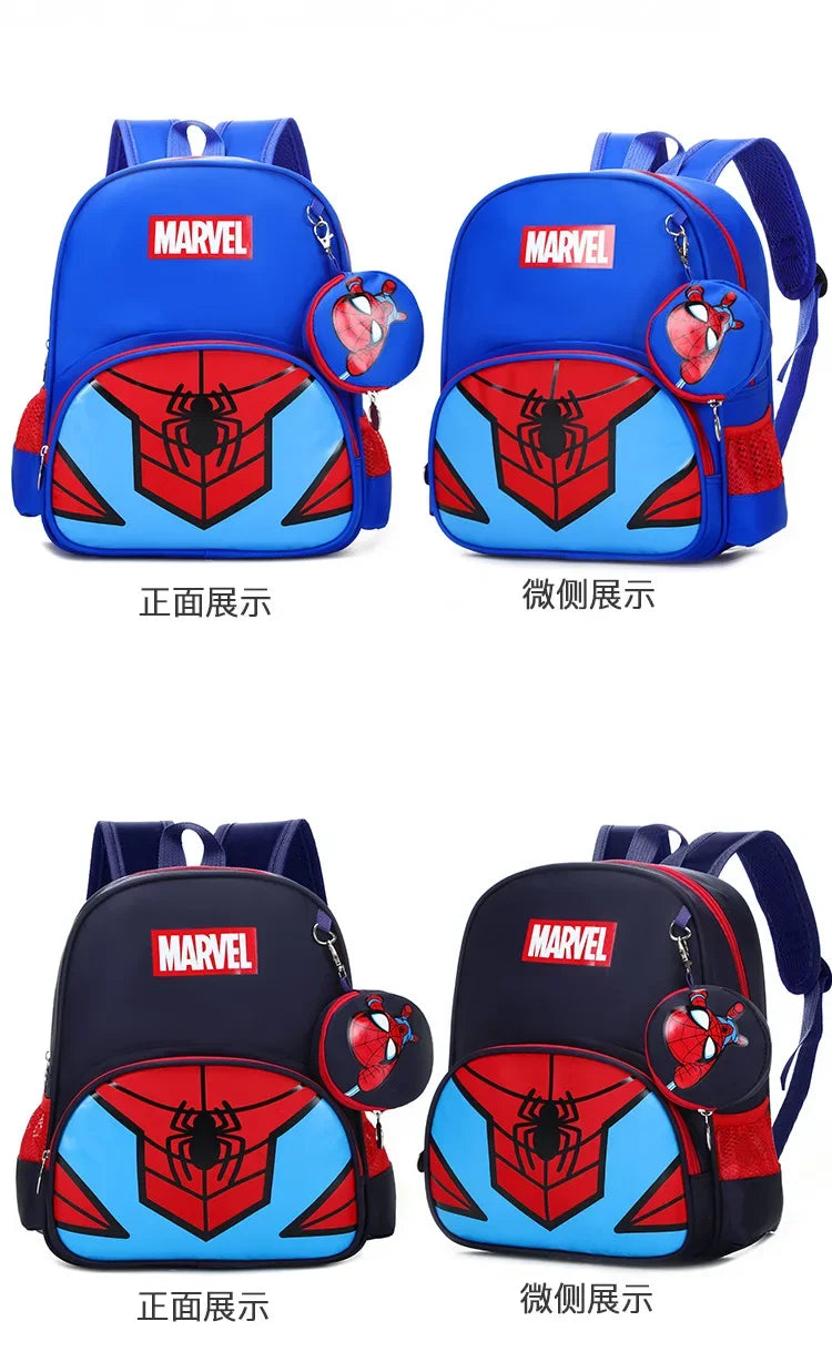 New Children School Bag Boys Girls Spider Man Cartoon Kindergarten Schoolbags Kids Orthopedic Backpacks 4-13 Year