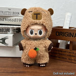 Fashion Clothes Ropa Labubu Clothes Outfit Doll Accessories For 15/17cm Labubu V2 V1 Plush Doll's Suspenders Suit