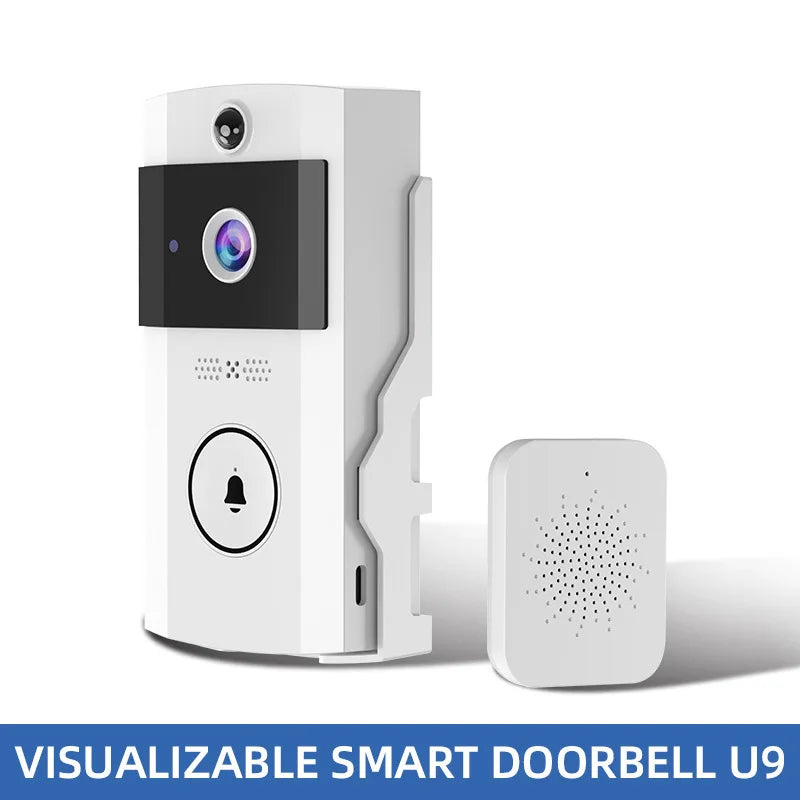 Smart Visual Doorbell with Solar Panel, Anti-Explosion Design, Real-Time Monitoring, Voice Distortion, Waterproof Cover