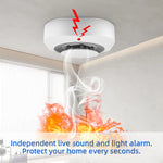 Independent Smoke Detector Sensor For Home Warehouse Security Smart Smoke Fire Alarm Replaceable Alarmas De Seguridad Para Casa