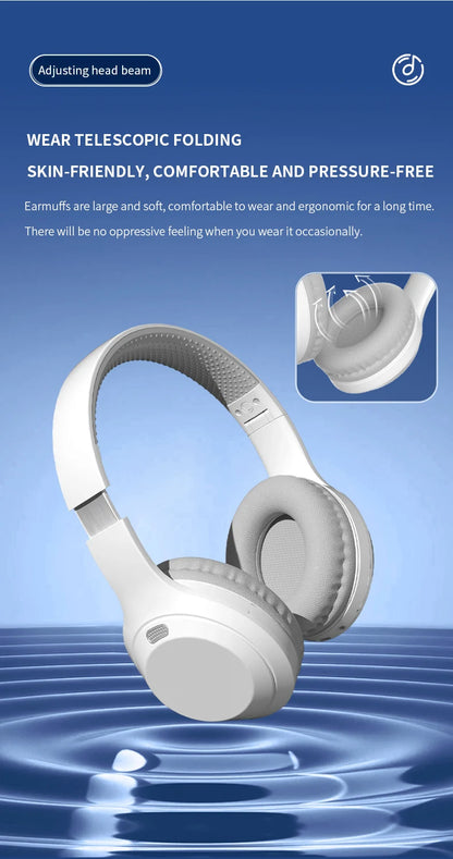 Xiaomi 5W Wireless Headphones Bluetooth 5.3 Earphones Foldable Earbuds 40mm Driver Game Music Over Ear Stereo Headset With Mic