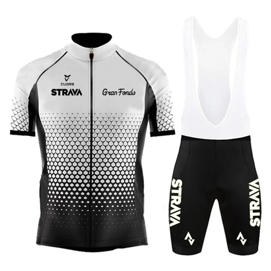 STRAVA wielershirtset voor heren