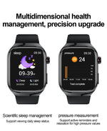 2025 New ECG+PPG Accurate Measure Heart Rate Smart Watch Men Blood Pressure Lipids Uric Acid Bluetooth Call Health Smartwatches