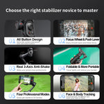 Smart XE 3-Axis Smartphone Gimbal Stabilizer with Fill Light