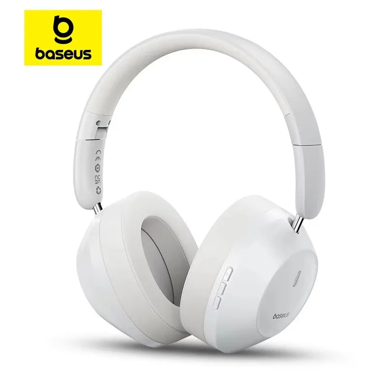 Baseus Bass 30 Max Wireless Headphone Bluetooth 5.3 40mm Bass-Enhance Foldable Over Ear Headsets 50H Play time Gaming Earphone
