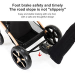 3 in 1 Baby Stroller Prams Lightweight Stroller Compact Foldable Stroller Newborn Stroller Travel System Pushchair Baby Buggy